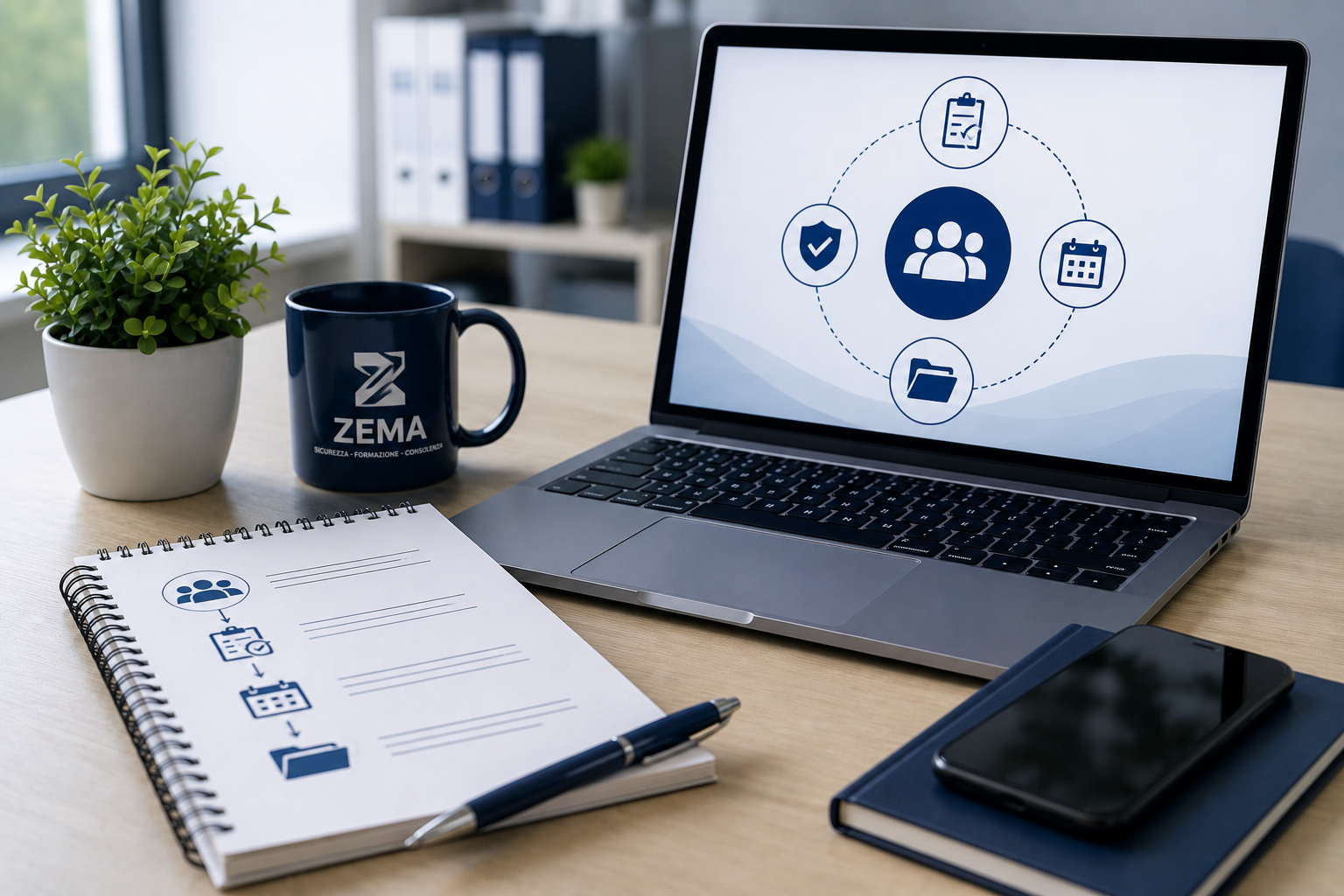 Consulente ZEMA durante il primo incontro con una nuova azienda